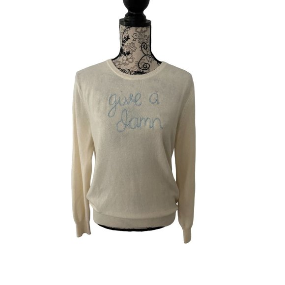 Lingua Franca “Give A Damn” Sweater - Picture 1 of 4